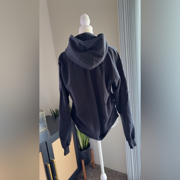 Wear The Peace Black embroidered 'HUMAN' hoodie - Picture 2 of 3